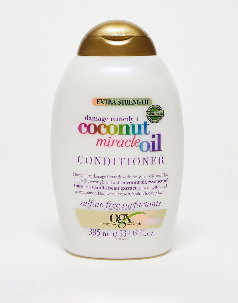 商品OGX|OGX Damage Remedy+ Coconut Miracle Oil Conditioner 385ml,价格¥72,第1张图片