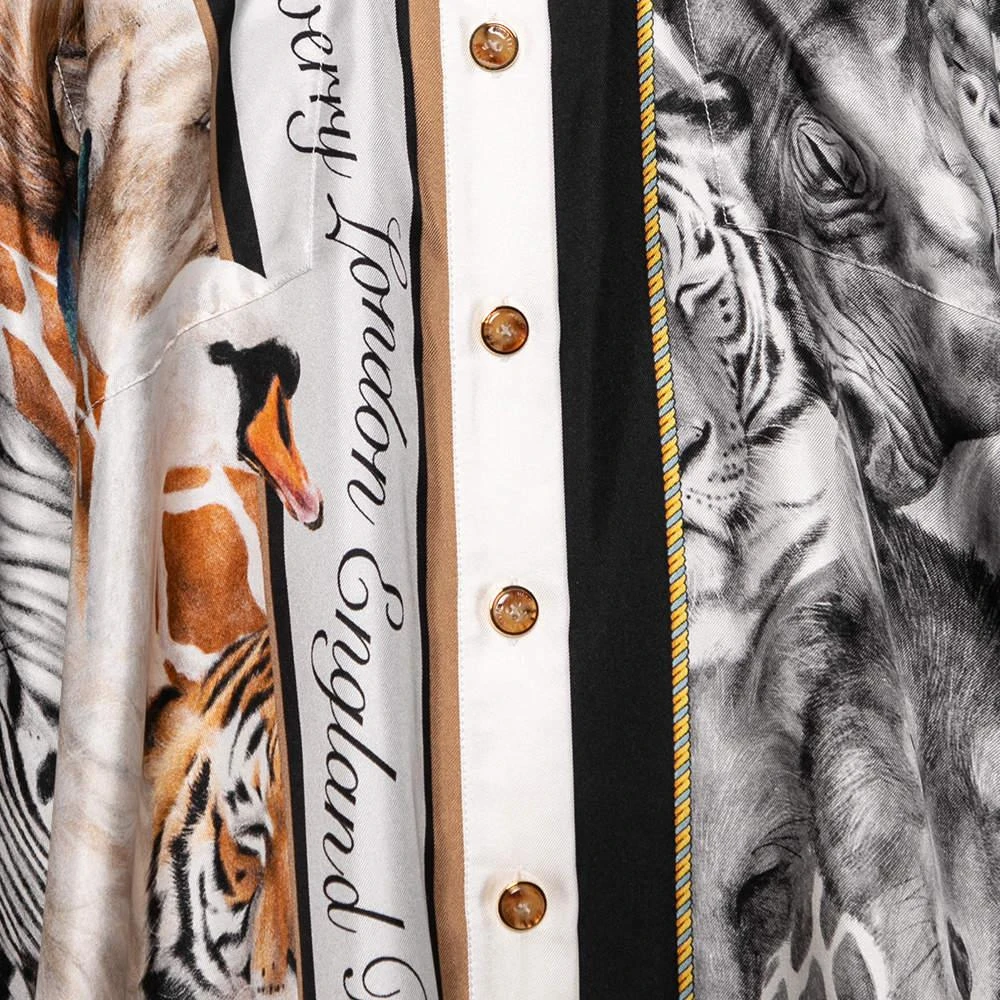 商品[二手商品] Burberry|Burberry Grey Animalia Printed Silk & Knit Bodysuit S,价格¥4296,第5张图片详细描述