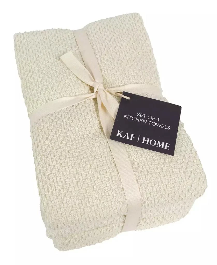 商品KAF Home|Popcorn Terry Cotton 4 Piece Kitchen Towel, 20" x 20",价格¥464,第1张图片