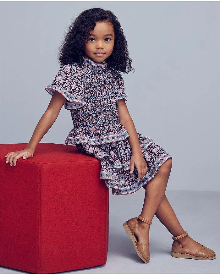商品Sea|Girls' Amaki Border Print Smocked Dress - Little Kid, Big Kid,价格¥1042,第5张图片详细描述