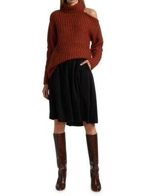 Cutout Turtleneck Sweater商品第7张图片规格展示