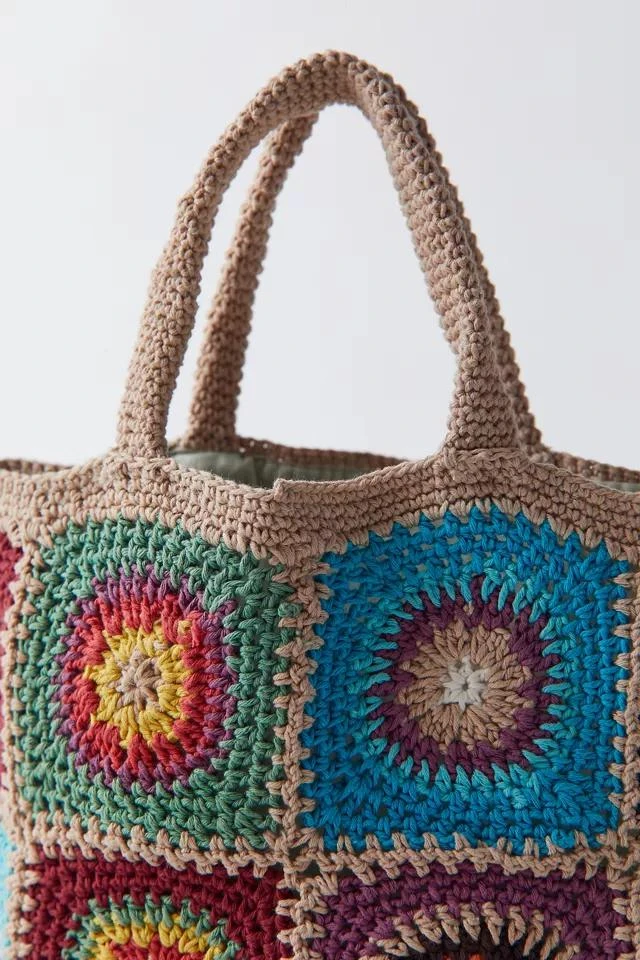 商品Urban Outfitters|Daisy Crochet Mini Tote Bag,价格¥150,第4张图片详细描述