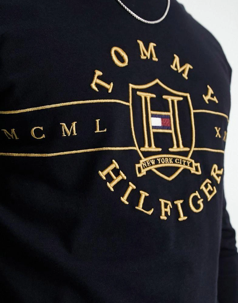 商品Tommy Hilfiger|Tommy Hilfiger icon logo long sleeve t-shirt in navy,价格¥408,第2张图片详细描述