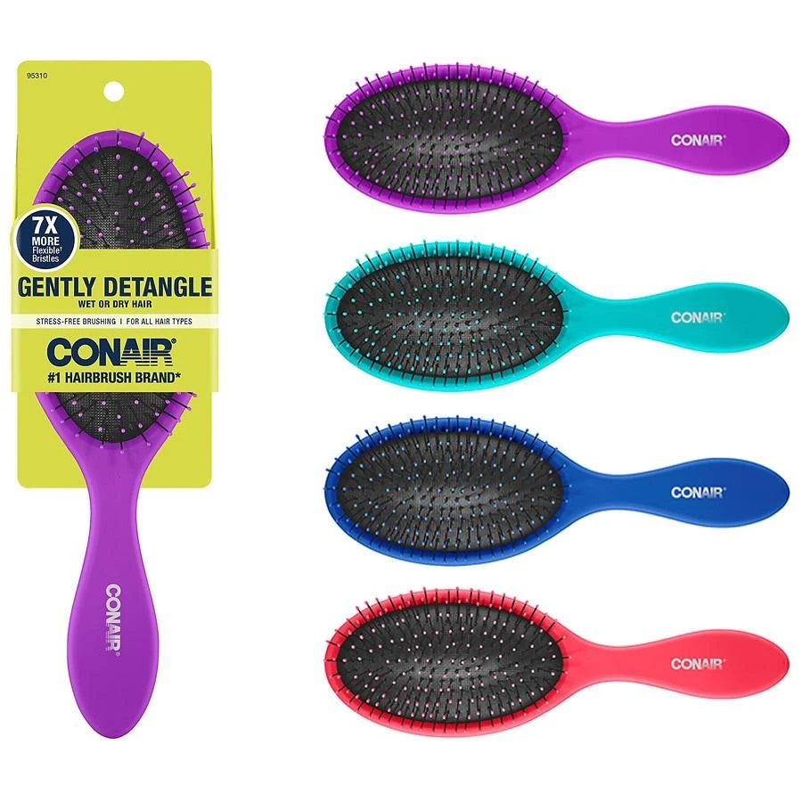 商品Conair|Detangling Full-Size Cushion Wet/Dry Hairbrush,价格¥43,第5张图片详细描述