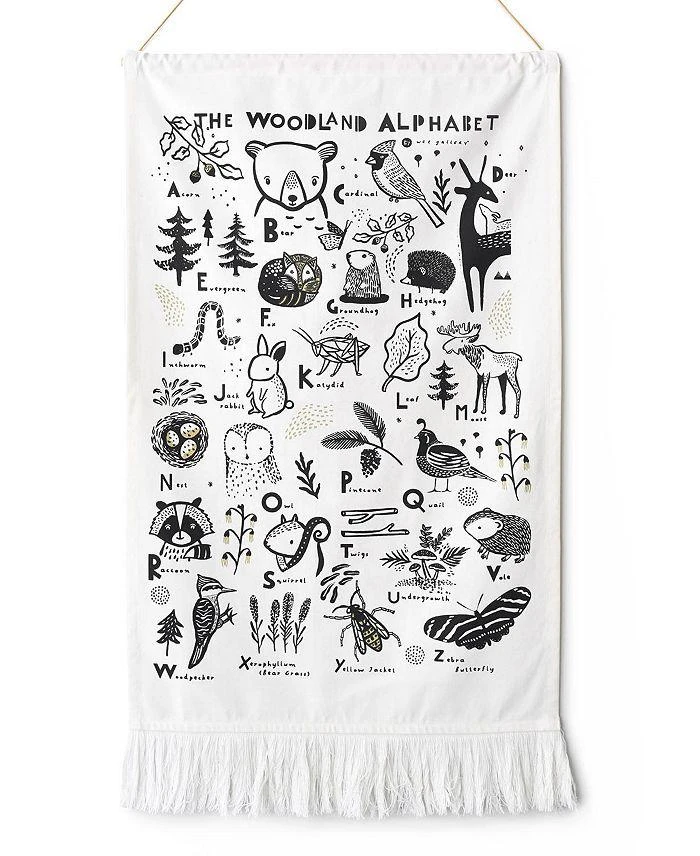 商品Wee Gallery|Woodland Alphabet Printed Tapestry - All Ages,价格¥398,第1张图片