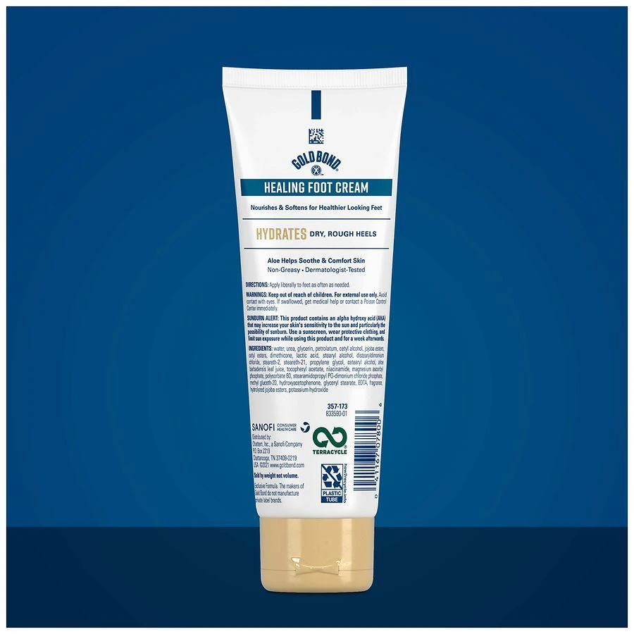 商品Gold Bond|Healing Foot Cream, With Aloe,价格¥45,第2张图片详细描述