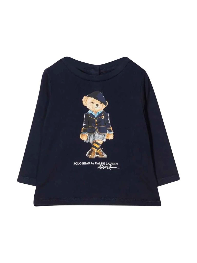 商品Ralph Lauren|Ralph Lauren Blue T-shirt Baby Girl,价格¥638,第1张图片