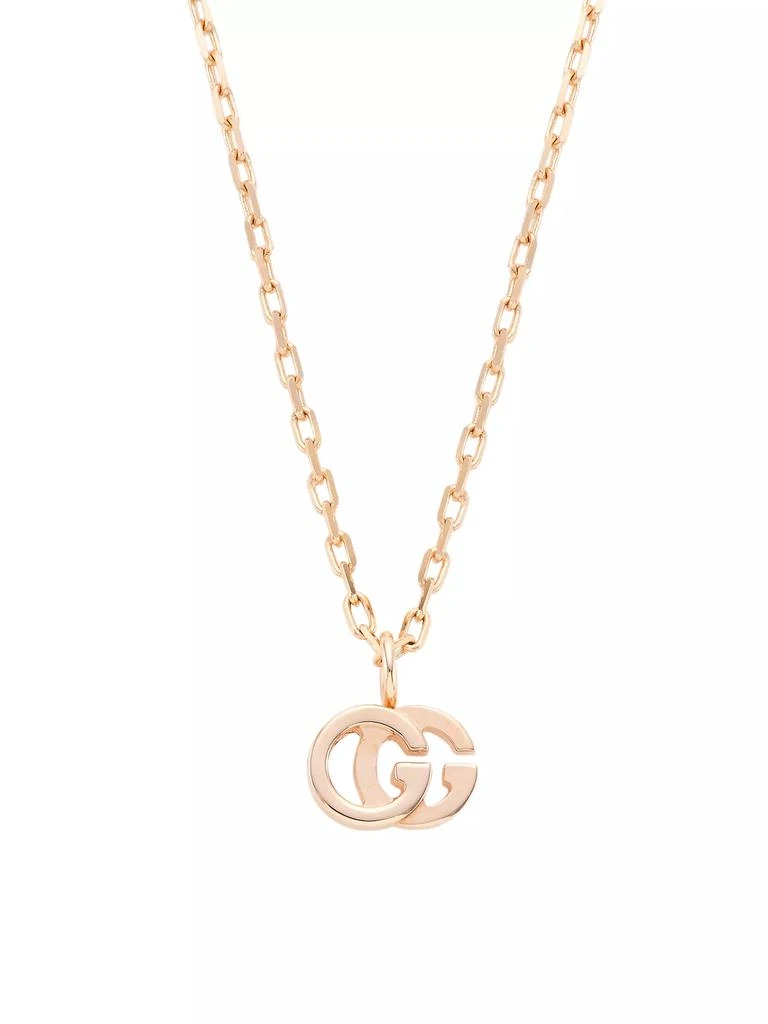 商品Gucci|Running G 18K Rose Gold Pendant Necklace,价格¥9001,第1张图片