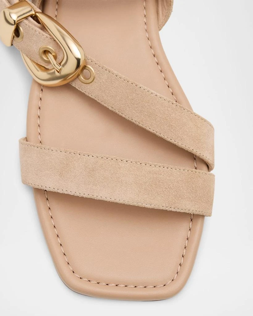Maven Suede Buckle Flat Sandals 商品