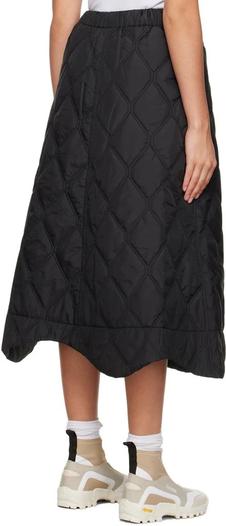 商品Ganni|Black Quilted Midi Skirt,价格¥929,第3张图片详细描述