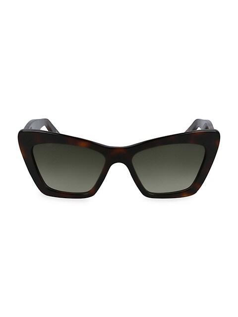 商品Salvatore Ferragamo|Classic Logo 55MM Cat Eye Sunglasses,价格¥2012,第1张图片