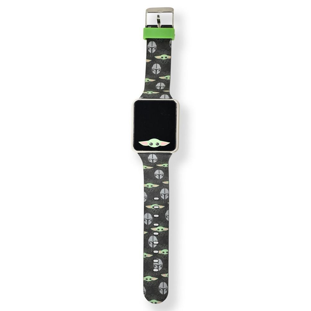 Star Wars Kid's Baby Yoda Touch Screen Black Silicone Strap LED Watch, 36mm x 33 mm商品第3张图片规格展示