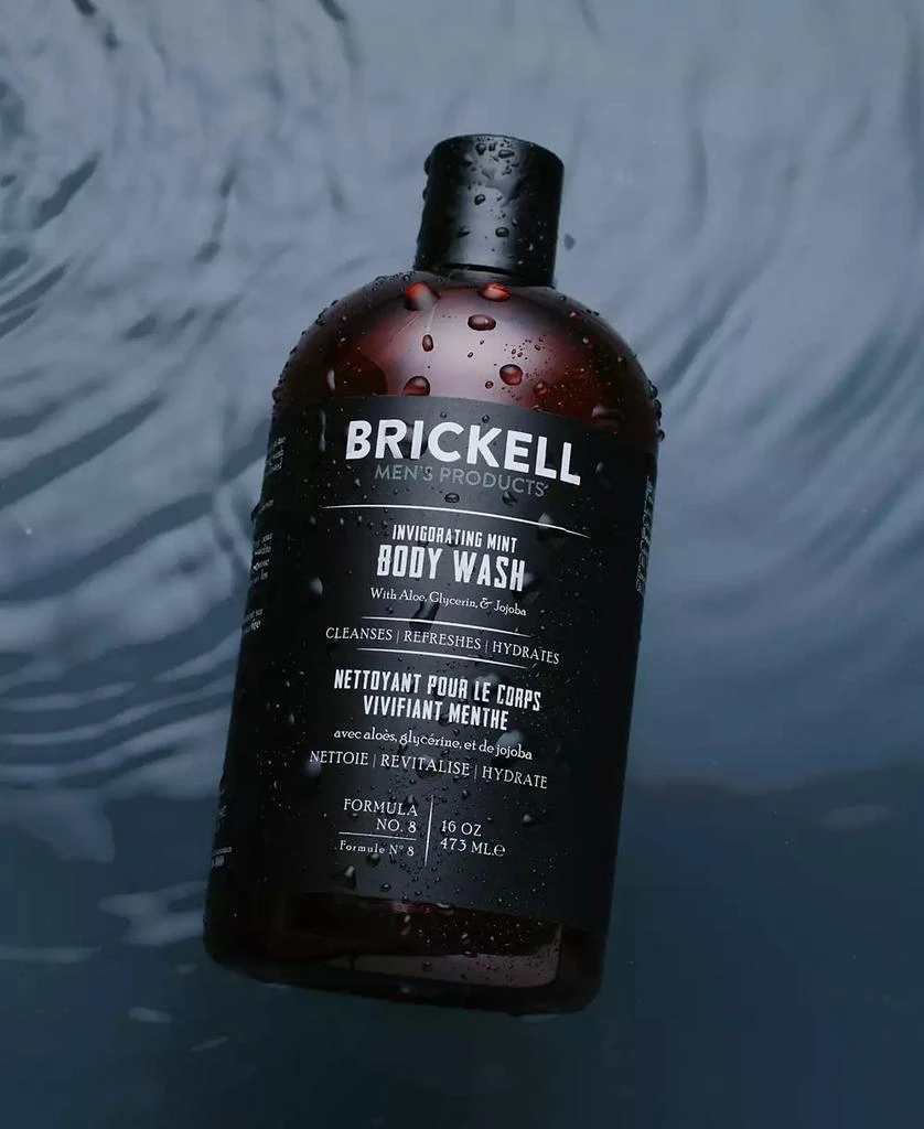 商品Brickell Mens Products|Brickell Men's Products Invigorating Mint Body Wash, 16 oz.,价格¥188,第5张图片详细描述