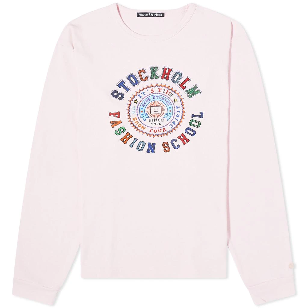 商品Acne Studios|Acne Studios Long Sleeve Eisen School T-Shirt,价格¥1074,第1张图片