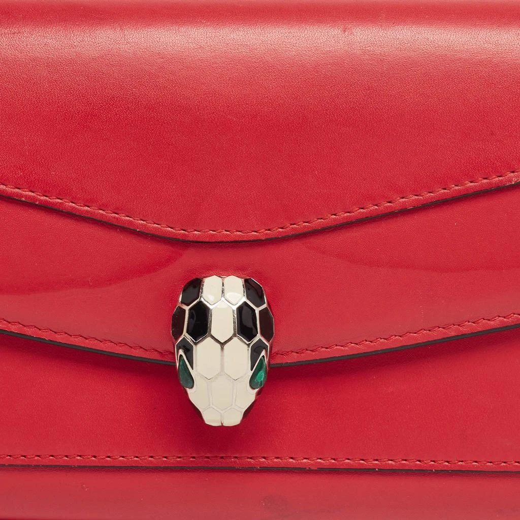 Bvlgari Red Leather Serpenti Forever Wallet 商品