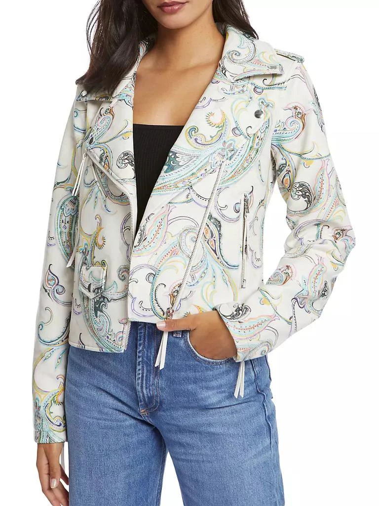 商品Robert Graham|Monroe Paisley Vegan Leather Jacket,价格¥2227,第3张图片详细描述