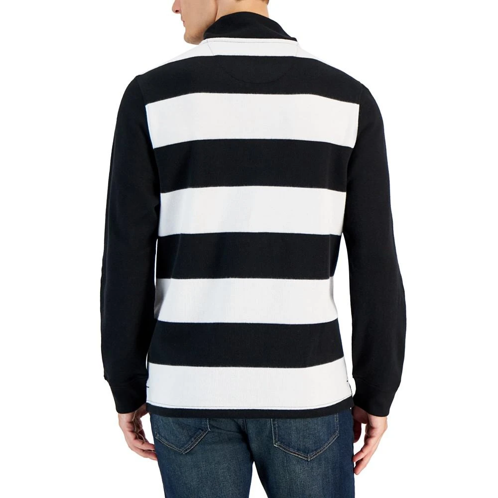 商品Club Room|Men's Ribbed Vintage Stripe Shirt, Created for Macy's,价格¥182,第2张图片详细描述