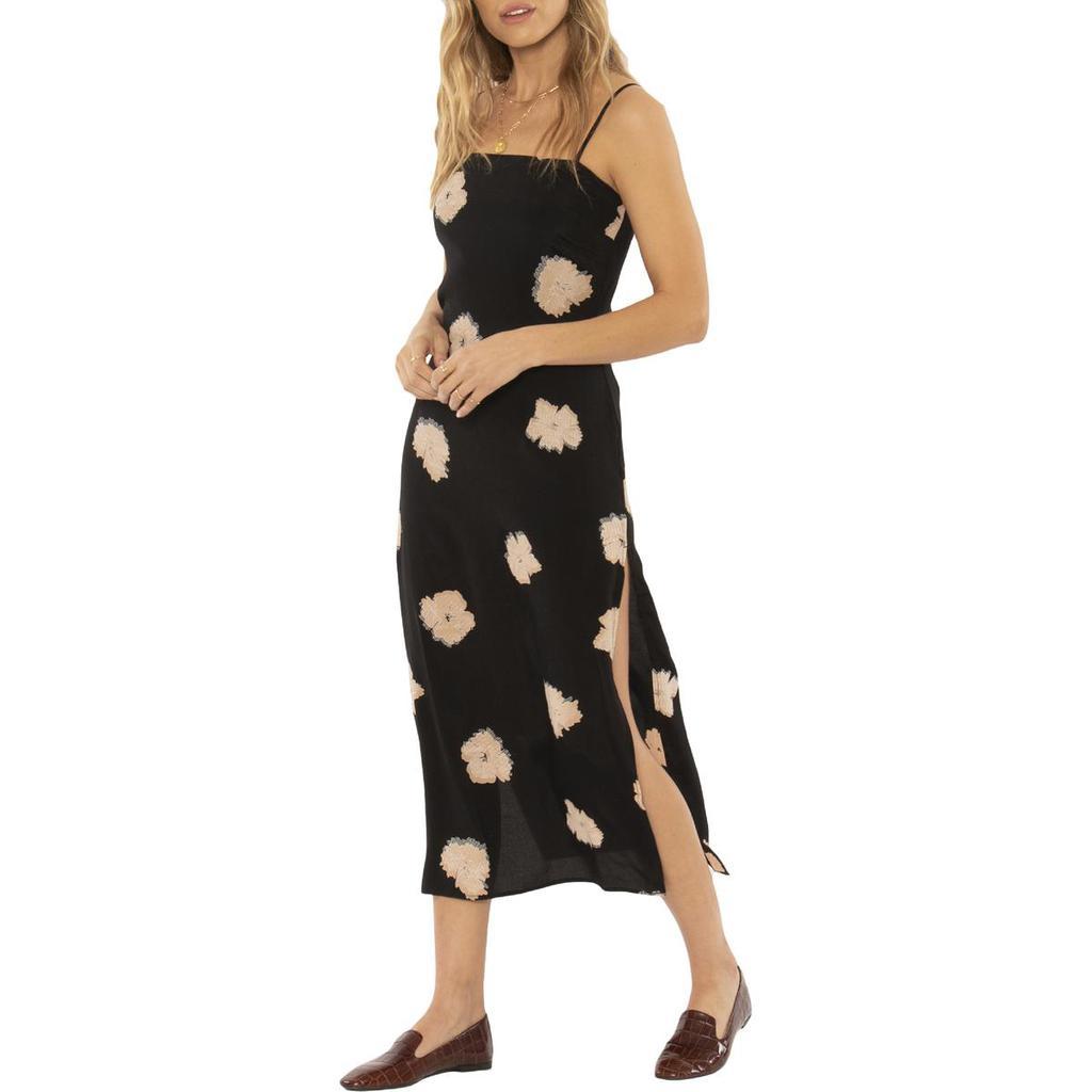 商品AMUSE SOCIETY|Amuse Society Womens Kaia Floral Side Slit Slip Dress,价格¥183,第1张图片