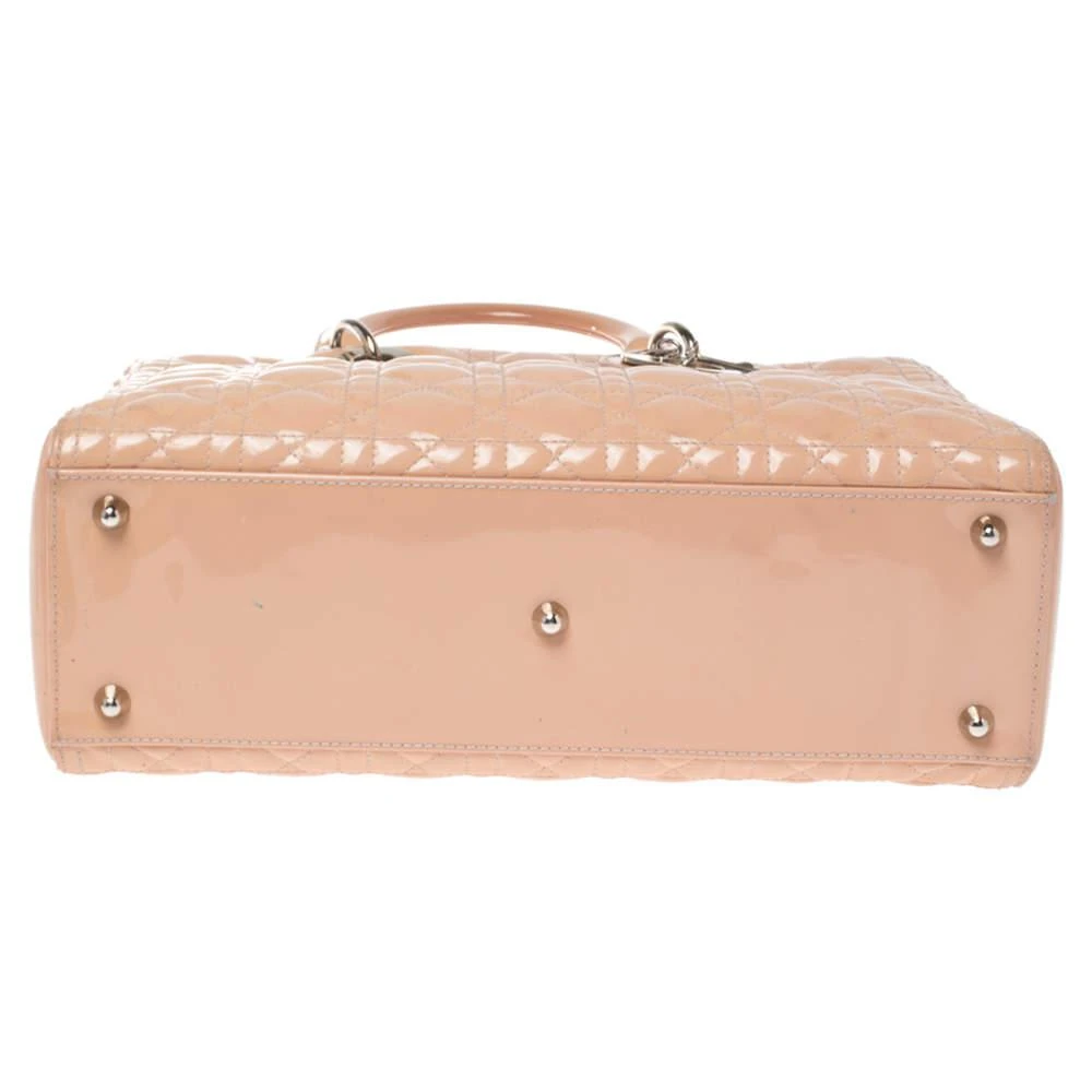 Dior Beige Cannage Patent Leather Large Lady Dior Tote 商品