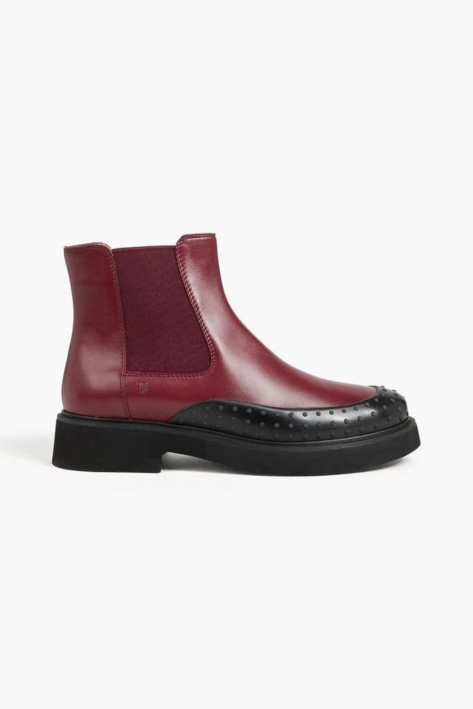 商品Tod's|Rubber-trimmed leather Chelsea boots,价格¥2845,第1张图片