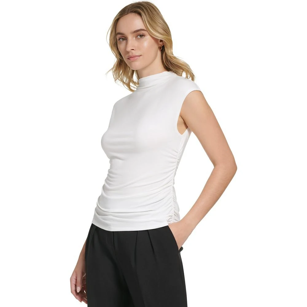 商品Calvin Klein|Women's X-Fit Sleeveless Mock Neck Top,价格¥228,第3张图片详细描述