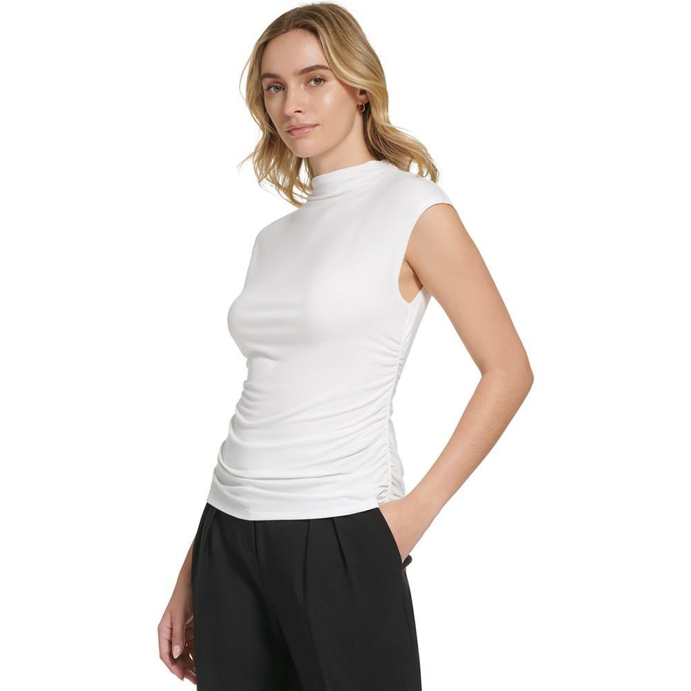 商品Calvin Klein|Women's X-Fit Sleeveless Mock Neck Top,价格¥177-¥217,第5张图片详细描述