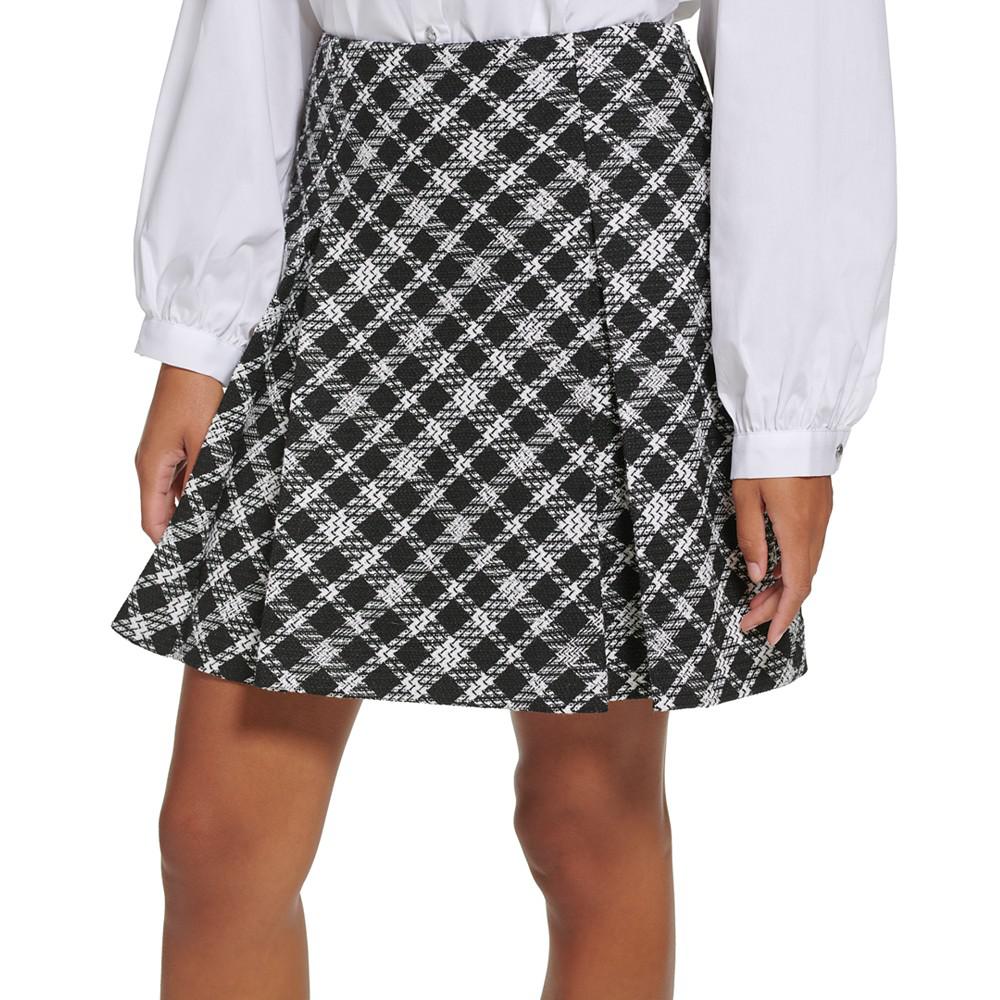 Women's Plaid Tweed Miniskirt商品第3张图片规格展示