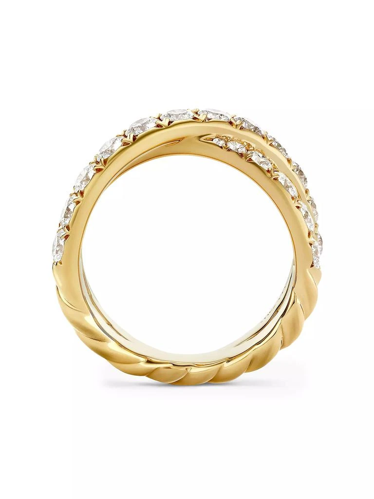 商品David Yurman|DY Crossover Band Ring in 18K Yellow Gold,价格¥47201,第3张图片详细描述