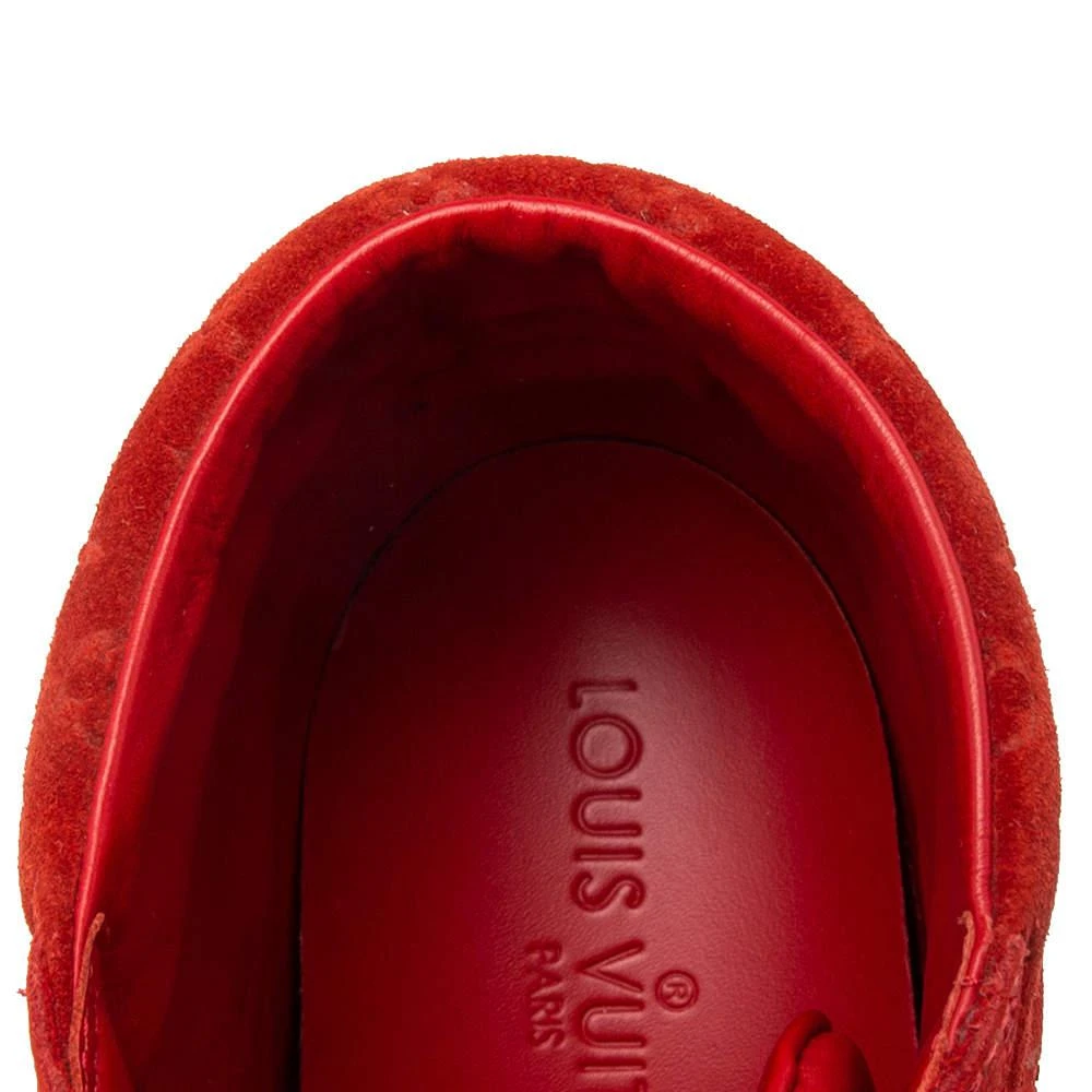 Louis Vuitton Monogram Red Suede High Top Sneakers  Size 38.5 商品