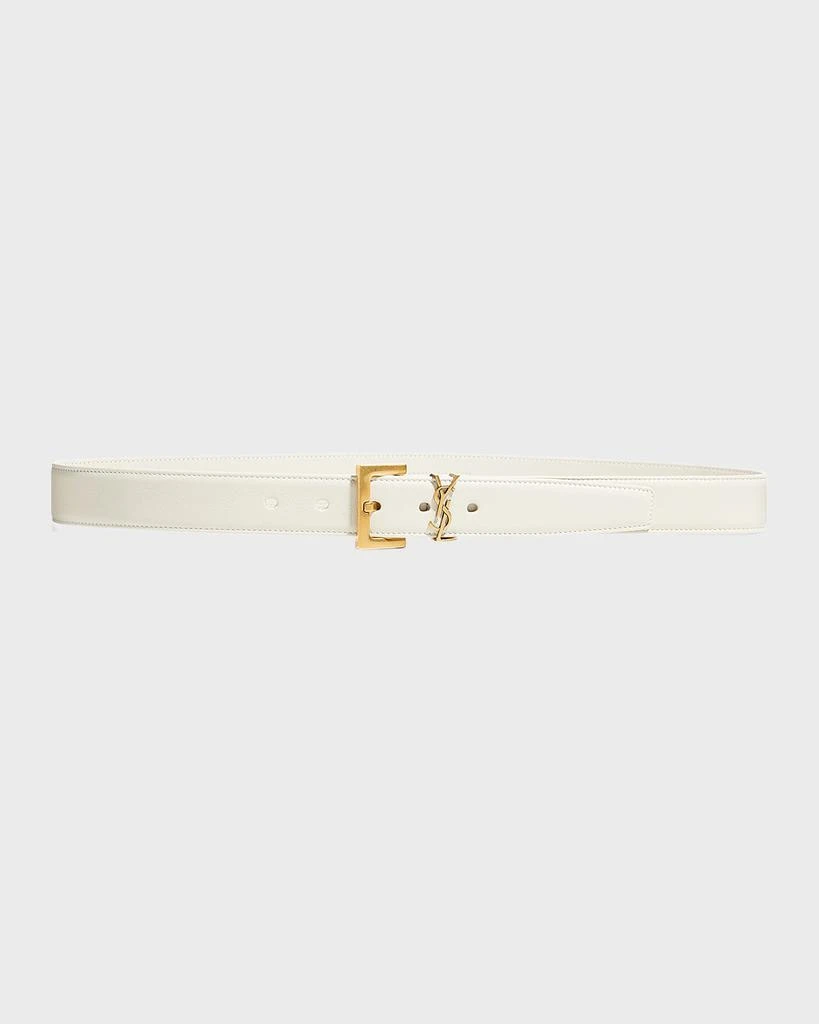 商品Yves Saint Laurent|Box Laque YSL Leather Belt,价格¥4374,第1张图片