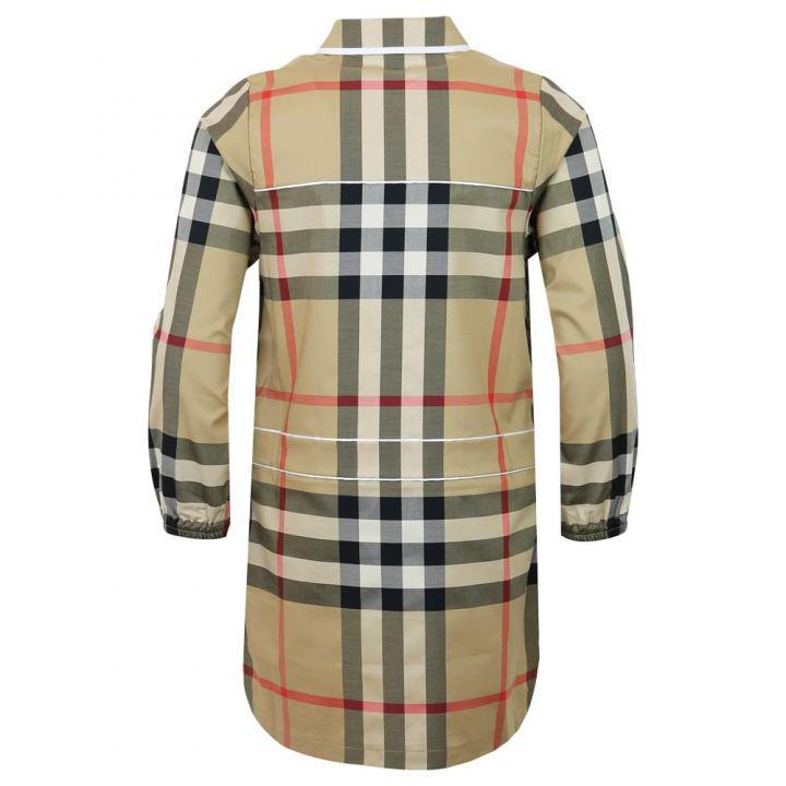 商品Burberry|Beige Check Long Sleeve Callie Dress,价格¥2060,第6张图片详细描述