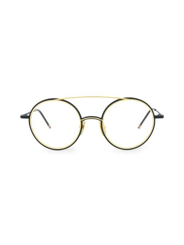 商品Thom Browne|53MM Round Aviator Eyeglasses,价格¥2596,第1张图片