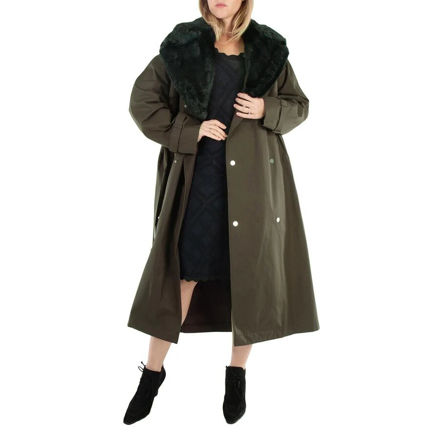 商品Burberry|High Neck Check Print Trench Coat,价格¥8369,第1张图片