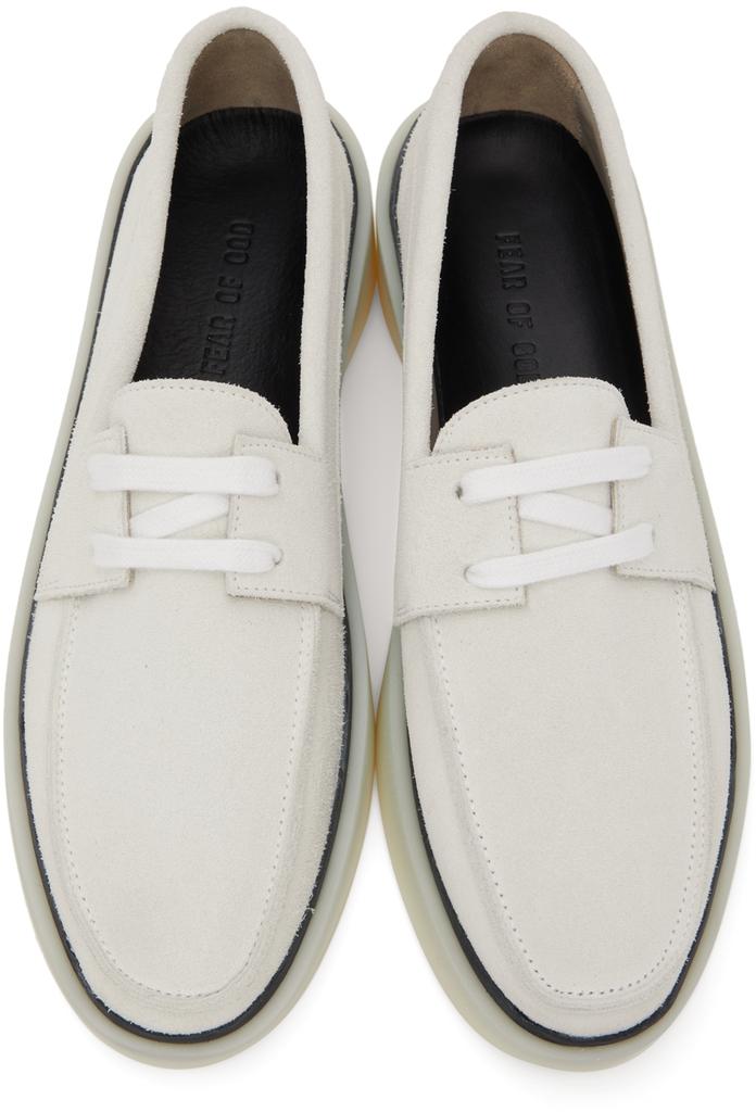 Off-White Suede Boat Shoes商品第5张图片规格展示