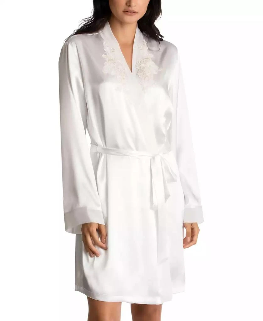 商品Linea Donatella|Sonya Embellished Satin Bridal Wrap Robe,价格¥246,第1张图片