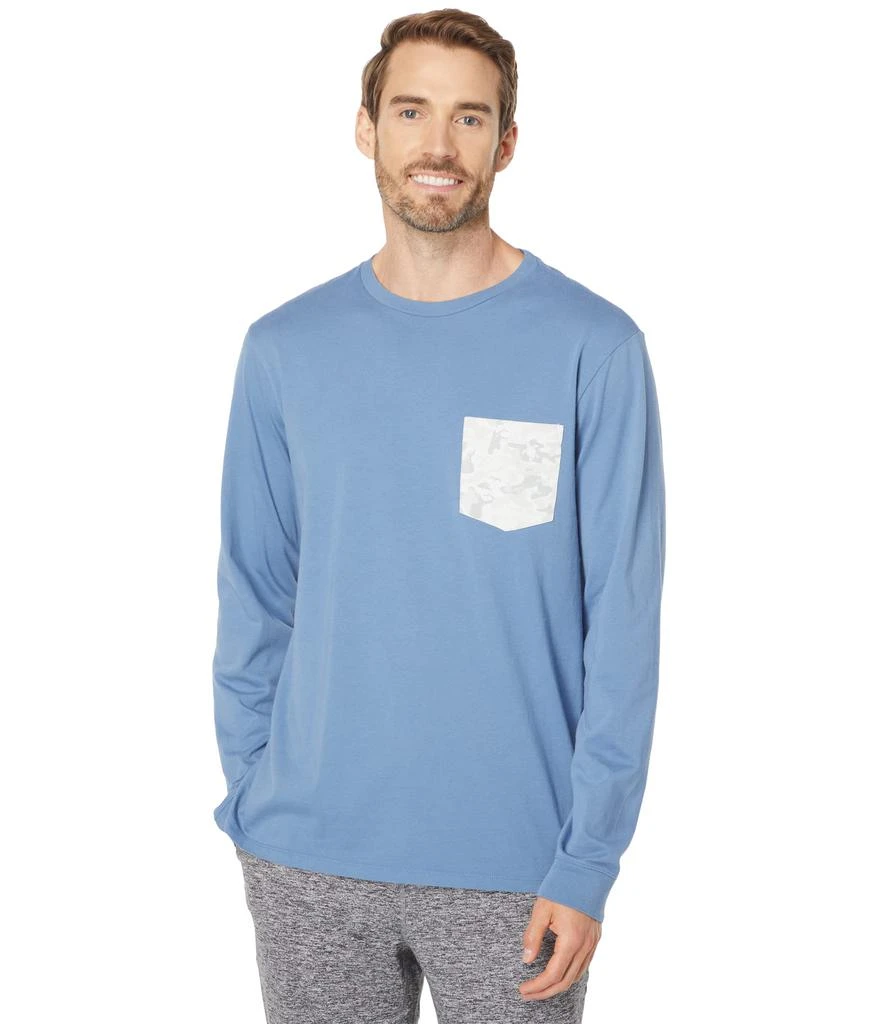 商品Vineyard Vines|Long Sleeve Camo Logo Box Pocket Tee,价格¥179,第2张图片详细描述