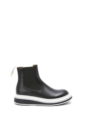商品Loewe|LOEWE 女士黑色皮革裸靴 L815S05X12-1100,价格¥4495,第1张图片