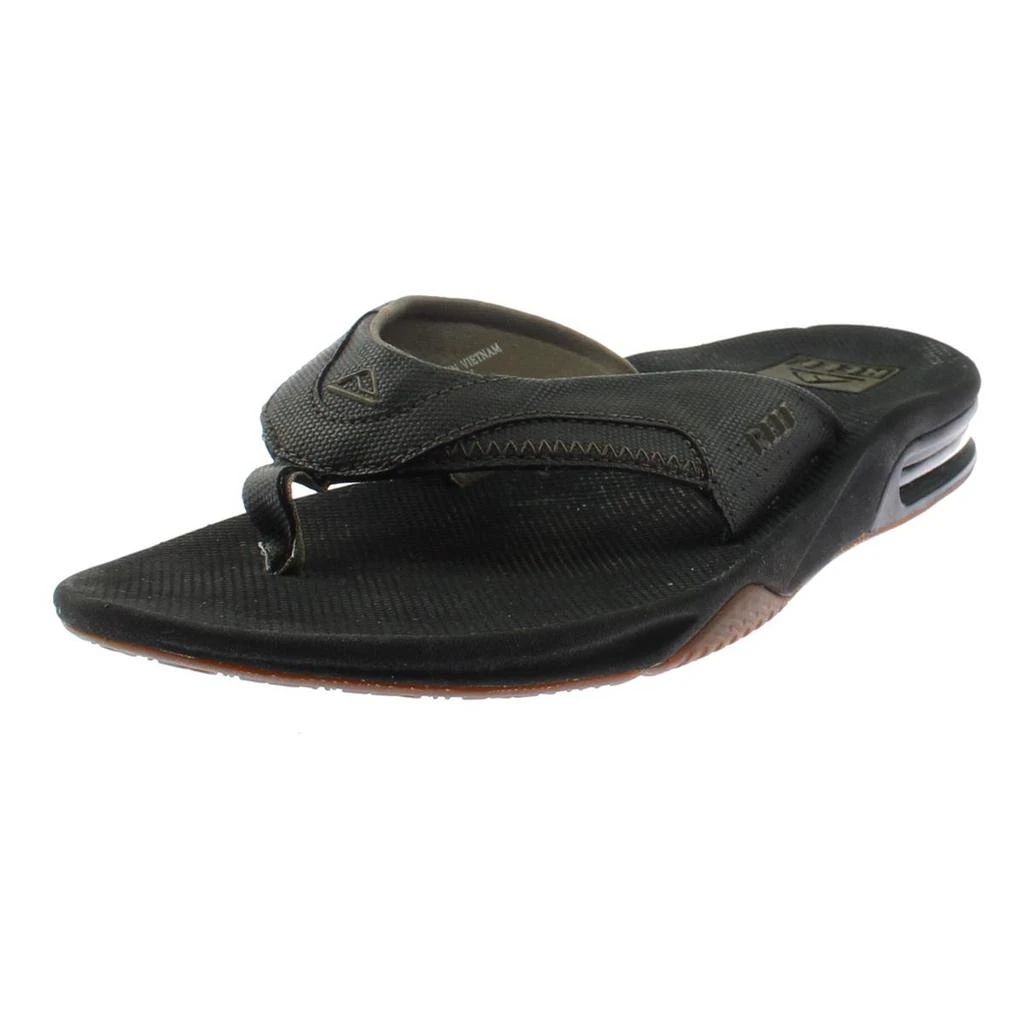 商品Reef|Reef Mens Fanning Faux Nubuck Contrast Trim Thong Sandals,价格¥345,第1张图片