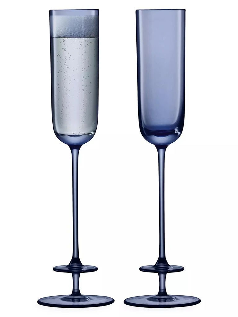 商品LSA|Champagne Theatre Two-Piece Glass Flute Set,价格¥630,第2张图片详细描述