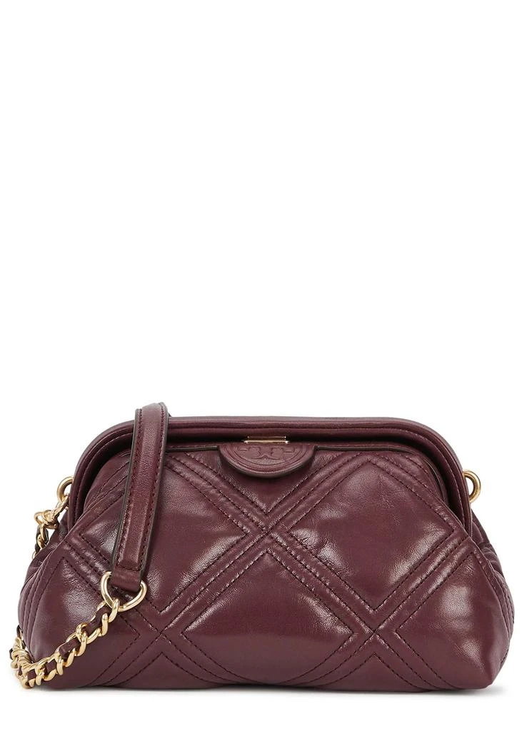 商品Tory Burch|Fleming small chesnut leather cross-body bag,价格¥4841,第1张图片