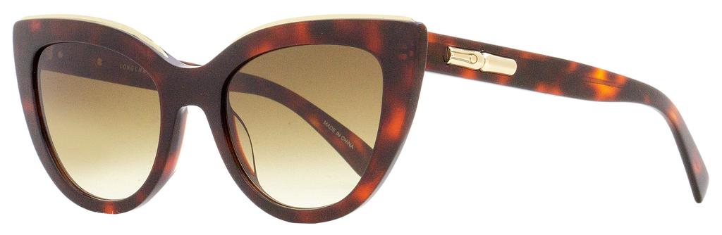 Longchamp Women's Cat Eye Sunglasses LO686S 518 Red Havana 51mm商品第1张图片规格展示