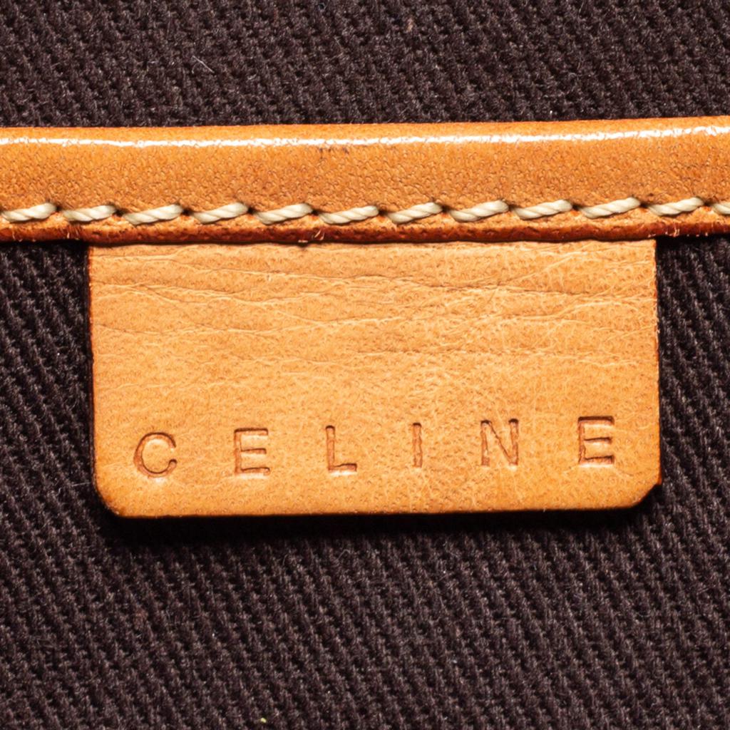 Celine Brown Macadam Coated Canvas And Leather Vintage Tote商品第9张图片规格展示