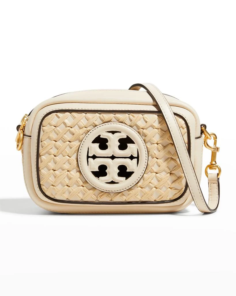 商品Tory Burch|Perry Bombe Mini Straw Camera Crossbody Bag,价格¥1870,第1张图片