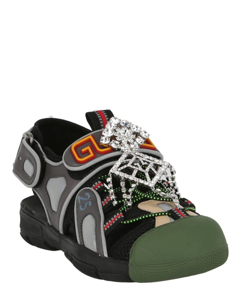 商品Gucci|Mesh Fabric Tinsel Sport Sandals,价格¥1485,第2张图片详细描述