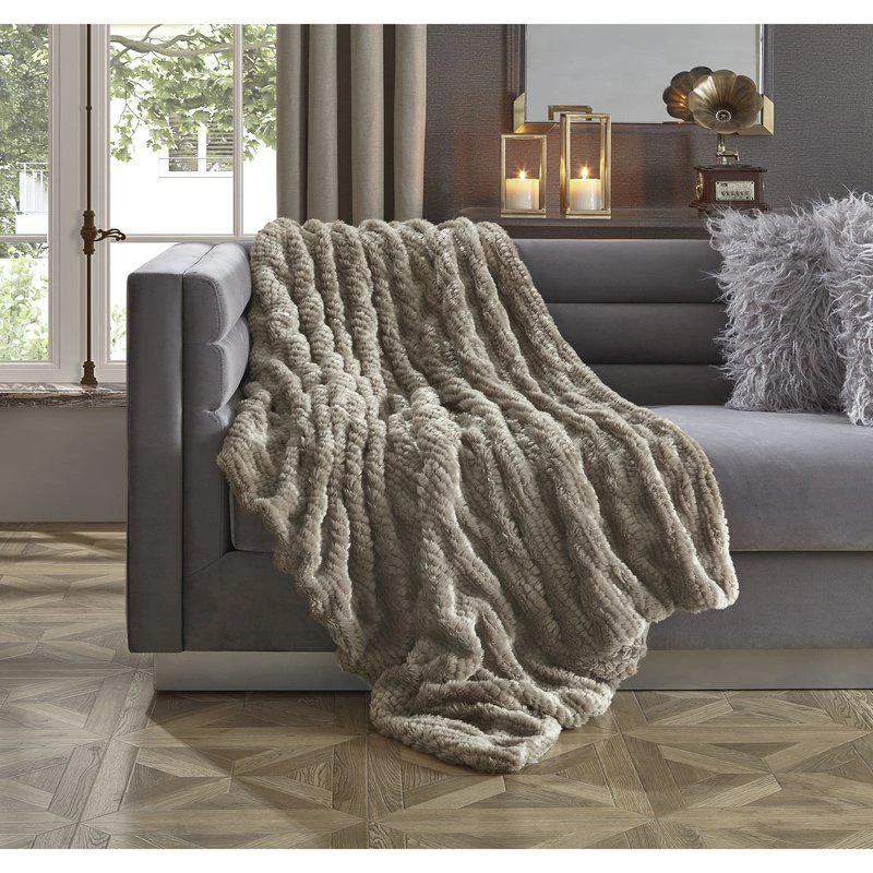 商品Inspired Home|Noelia Knit Throw Blanket,价格¥569,第1张图片