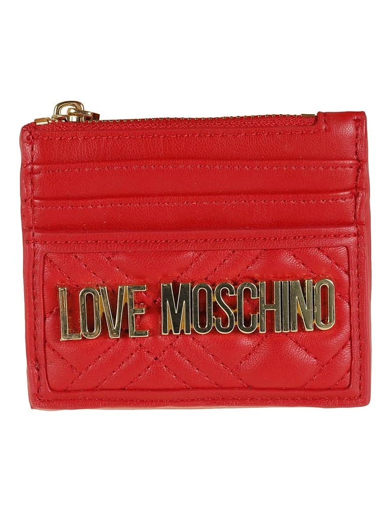 商品Love Moschino|Love Moschino Logo Quilted Card Holder,价格¥525,第1张图片