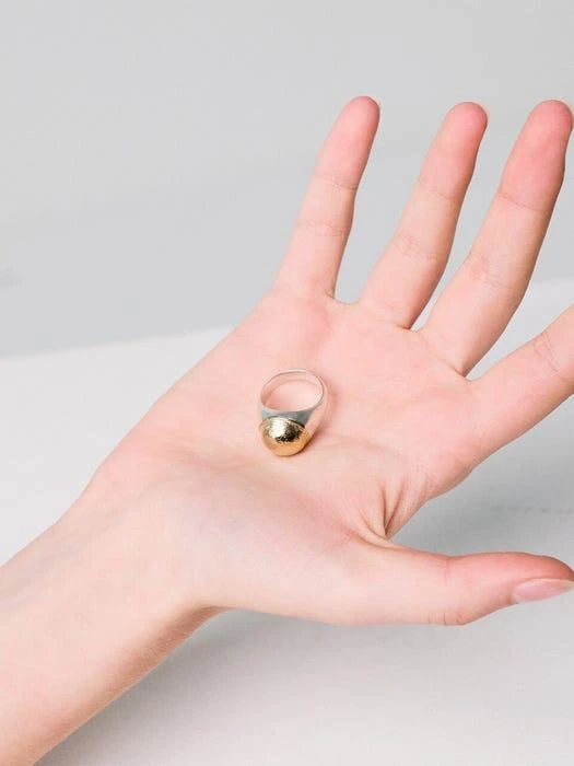 商品L U I R E|Ball Texture Ring,价格¥1288,第1张图片
