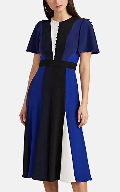 商品PRABAL GURUNG|Colorblocked Silk Dress,价格¥5812,第1张图片
