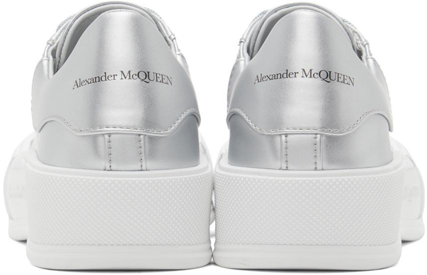 商品Alexander McQueen|银色 Deck Plimsoll 运动鞋,价格¥5061,第4张图片详细描述