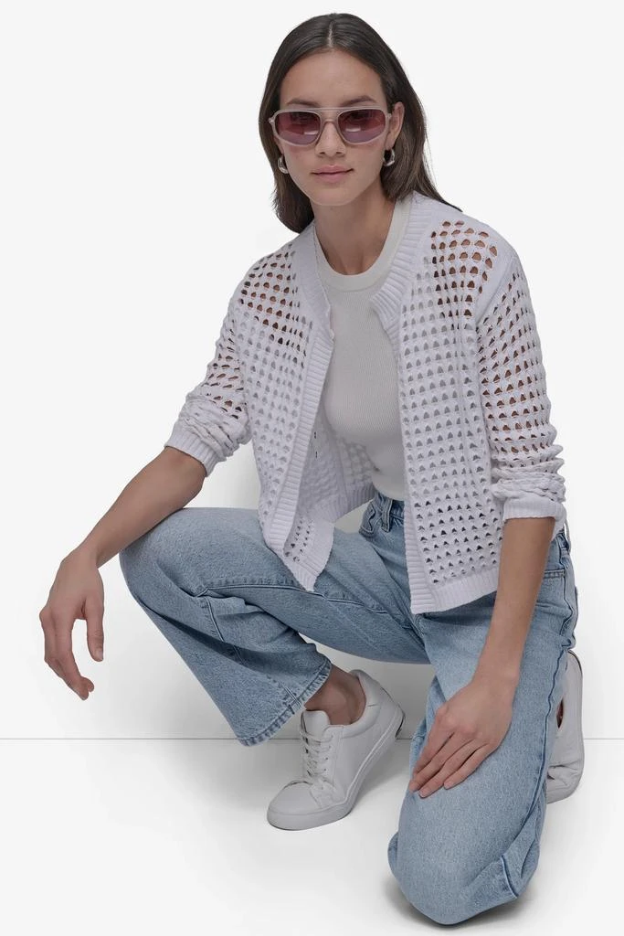 商品DKNY|OPEN-STITCH CARDIGAN,价格¥261,第5张图片详细描述